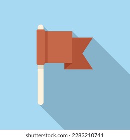Web flag icon flat vector. App interface. Mail internet