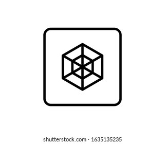 Web flat icon. Thin line signs for design logo, visit card, etc. Single high-quality outline symbol for web design or mobile app. Web outline pictogram