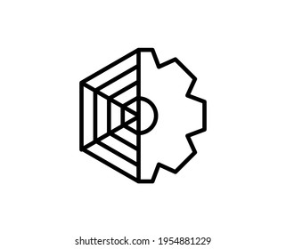 Web flat icon. Thin line signs for design logo, visit card, etc. Single high-quality outline symbol for web design or mobile app. Web outline pictogram
