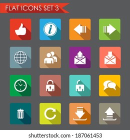 Web flat icons