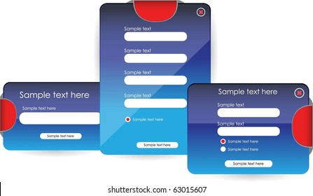 web forms or banners
