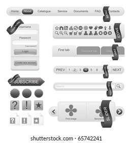 Web forms template. Editable vector illustration.