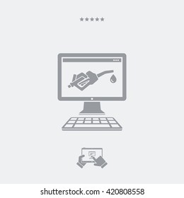 Web fuel service icon