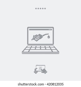 Web fuel service icon