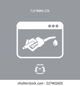 Web fuel service icon