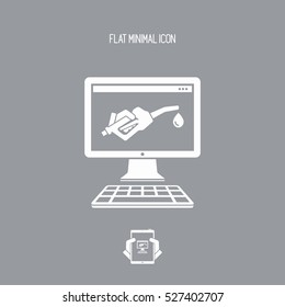 Web fuel service icon