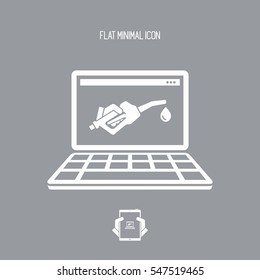 Web fuel service icon