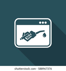 Web fuel service icon