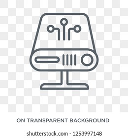 web gateway icon. Trendy flat vector web gateway icon on transparent background from Internet Security and Networking collection. High quality filled web gateway symbol use for web and mobile