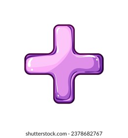 web glass button cartoon. object shiny, glossy element, round website web glass button sign. isolated symbol vector illustration