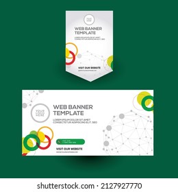 Web Global banner Abstract design. Graphic design element for Signboard, Banner, Light box, Social Media post, Pastoon.eps
