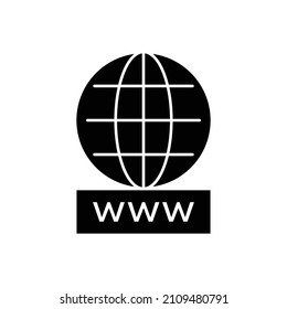 Web or global search icon design isolated on white background