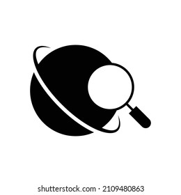 Web- oder globales Suchsymbol-Design einzeln auf weißem Hintergrund