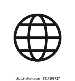 Web globe vector icon