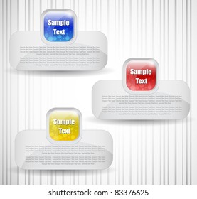 web glossy banners/stickers