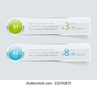 Web glossy element, hosting