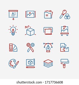 Web and graphic design icons