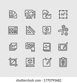 Web and graphic design icons