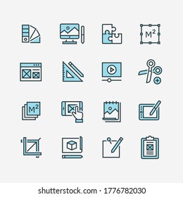 Web and graphic design icons