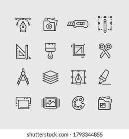Web and graphic design icons