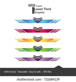 web / graphic lower third, banners template