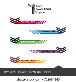 web / graphic lower third, banners template