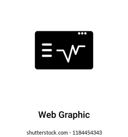 Web Graphic sign vector isolated on white background, logo concept on transparent background, filled black symbol