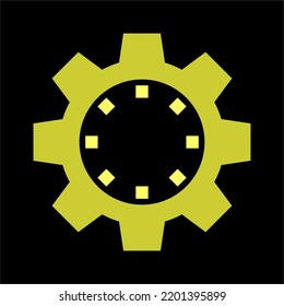 web grey circle gear flat
