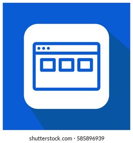 Web grid vector icon
