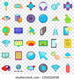 Web growth icons set. Cartoon style of 36 web growth vector icons for web for any design