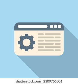Web guide icon flat vector. Business paper. Report help