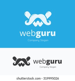 Web guru Web design logo template 