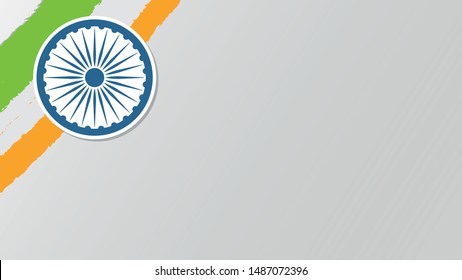 Web header or banner design with stylish text 15th August and Ashoka Wheel on Blue Abstract Background.