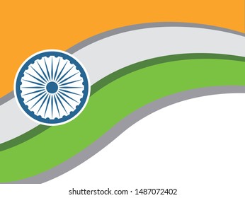 Web header or banner design with stylish text 15th August and Ashoka Wheel on Blue Abstract Background.