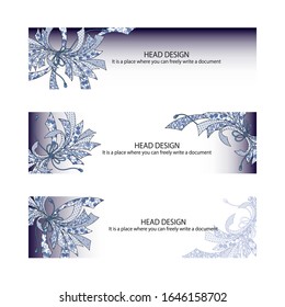 web header design using the Japanese-style tradition design,