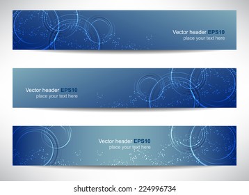 Web header, set of vector banner, design with precise dimension/can be used for your website presentation/vector illustration