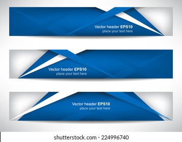 Web header, set of vector banner, design with precise dimension/can be used for your website presentation/vector illustration