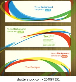 Web header template design, vector