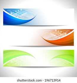 Web headers, set of vector banners/design with place for your content or web presentation 