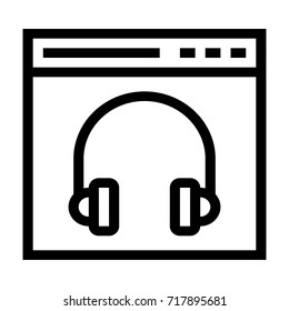 web headphone icon