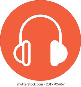 Auriculares Web, ilustración, vector sobre un fondo blanco.