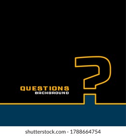 web help and support template page with question mark