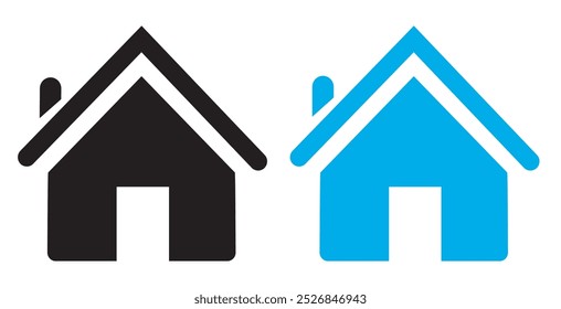 Web home flat icon for apps and websites  sign and symbol
