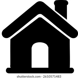 Web home flat icon for apps and websites