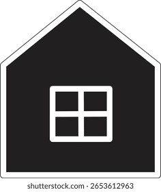 Web home flat icon for apps and websites. Home sign, smart home icon Contains such icons as Home, House, Real Estate, Family, Real Estate Agent, Investment on white background