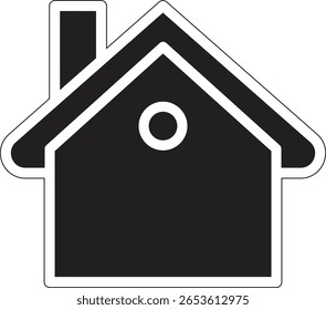 Web home flat icon for apps and websites. Home sign, smart home icon Contains such icons as Home, House, Real Estate, Family, Real Estate Agent, Investment on white background
