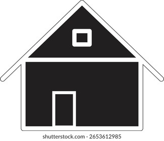 Web home flat icon for apps and websites. Home sign, smart home icon Contains such icons as Home, House, Real Estate, Family, Real Estate Agent, Investment on white background