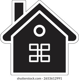 Icono de Web para App y Sitios web. Muestra de la casa, icono de la casa inteligente Contiene iconos tales como casa, casa, bienes raíces, familia, agente de bienes raíces, inversión en el fondo blanco