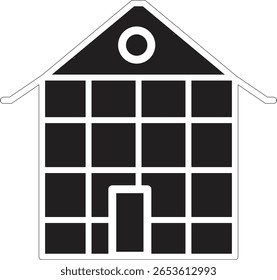 Web home flat icon for apps and websites. Home sign, smart home icon Contains such icons as Home, House, Real Estate, Family, Real Estate Agent, Investment on white background