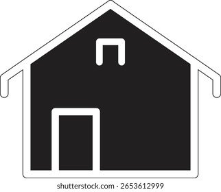 Web home flat icon for apps and websites. Home sign, smart home icon Contains such icons as Home, House, Real Estate, Family, Real Estate Agent, Investment on white background